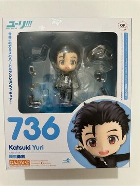 Good Smile Nendoroid 736 Katsuki Yuri Figure Blue/Black Boxed YURI!!! on ICE YOI